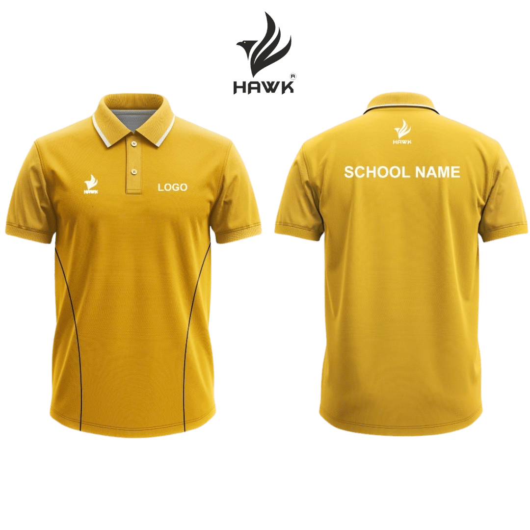 School Uniform T-Shirt House Colour Yellow