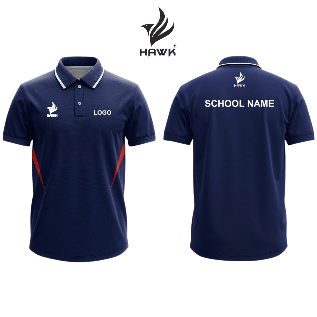 School Uniform T-Shirt House Colour Dark Blue